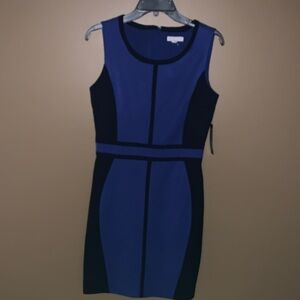 New York & Company Two-Tone Midi Dress